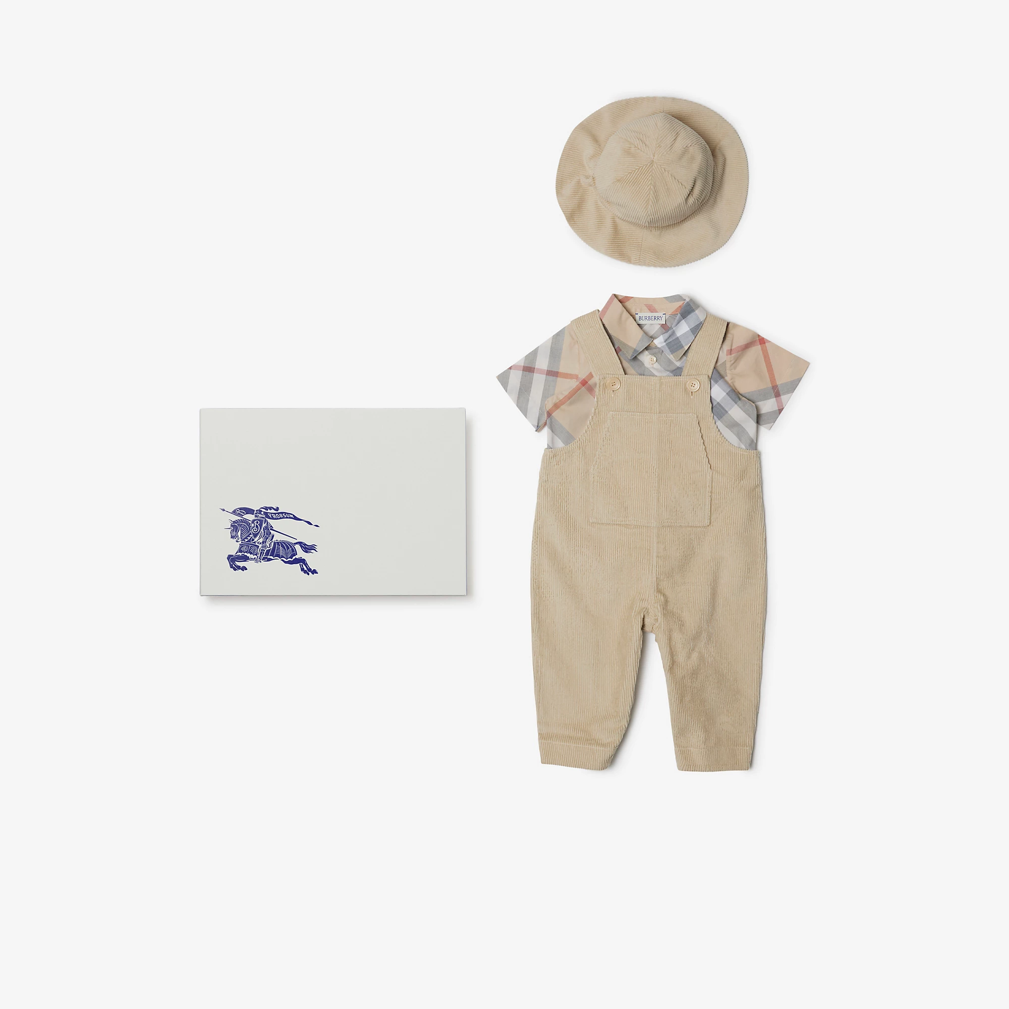 Burberry Baby Boys 3 Piece Gift Set (Sand)