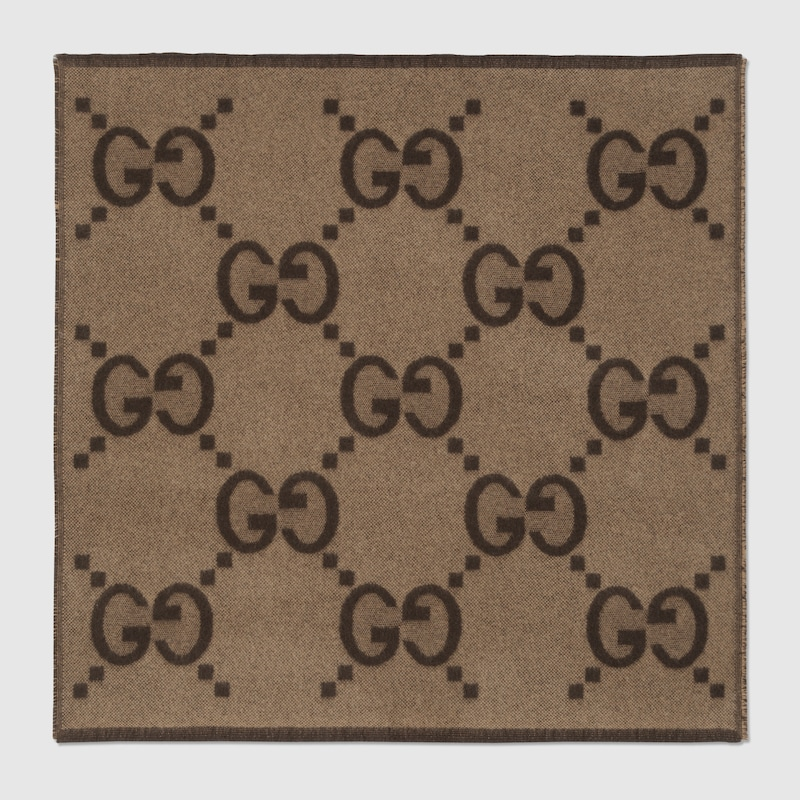 Gucci GG Motif Baby Blanket (Beige)