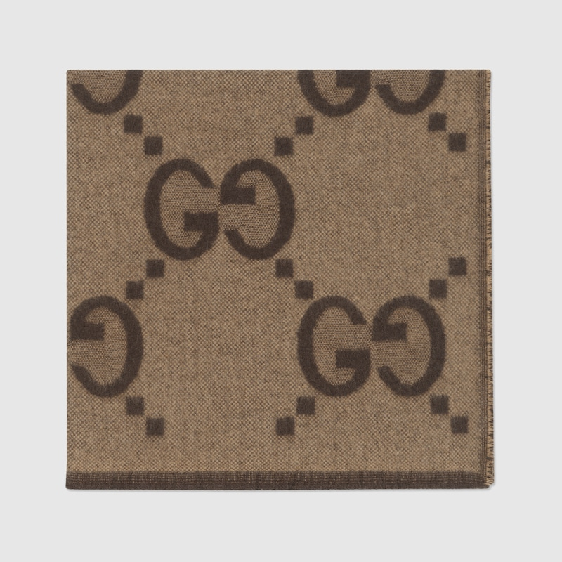 Gucci GG Motif Baby Blanket (Beige)