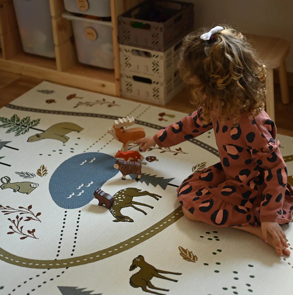 NATIO LITTLE FOREST Indoor/Outdoor Play Mat