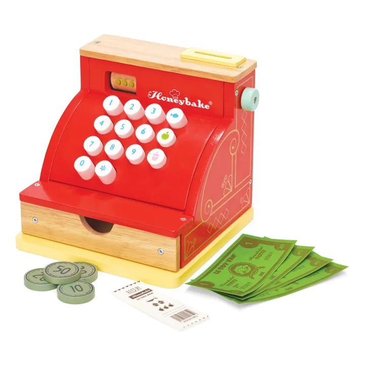 LeToyvan Wooden Cashier Counter (Red)