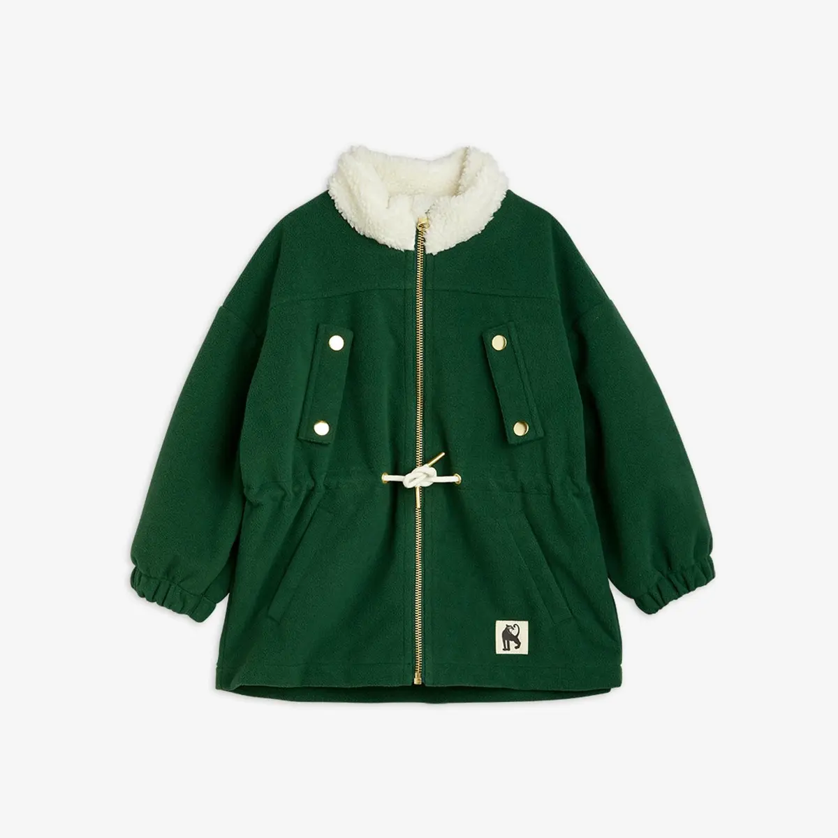 [Free Shipping] 23AW MAIN Mini Rodini Fleece Windbreaker Jacket (Green)