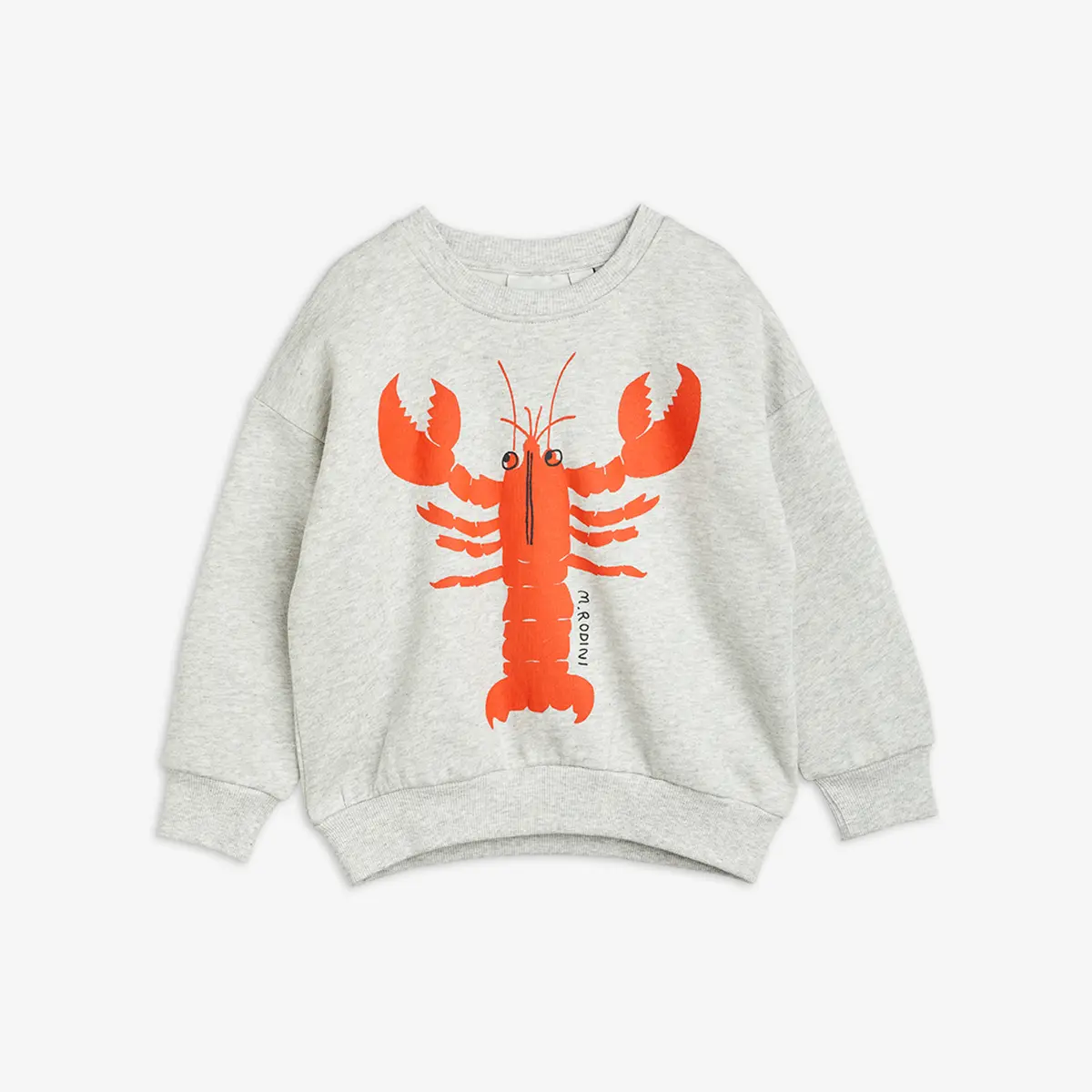 [Free Shipping] 23AW MAIN Mini Rodini Lobster Sweatshirt (Gray)