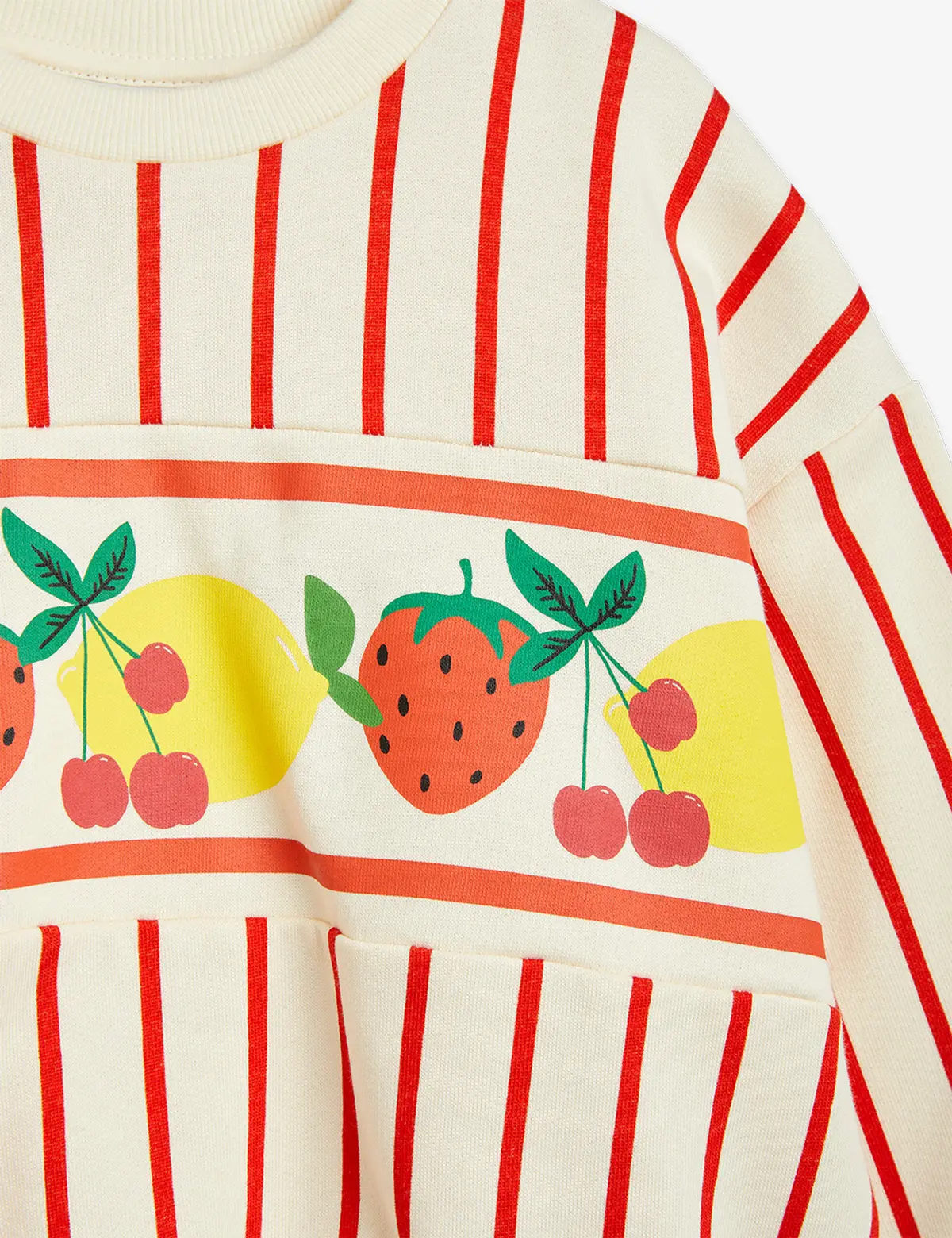 [Free Shipping] 23AW MAIN Mini Rodini Fruit Stripe Sweatshirt