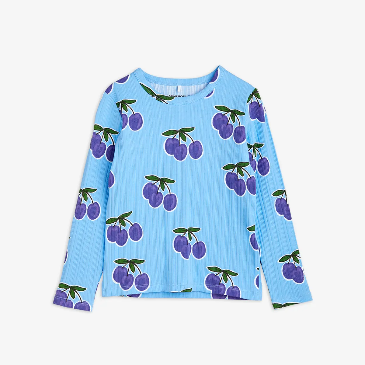 [Free Shipping] 23AW MAIN Mini Rodini Plum Long Sleeve T-Shirt (Blue)