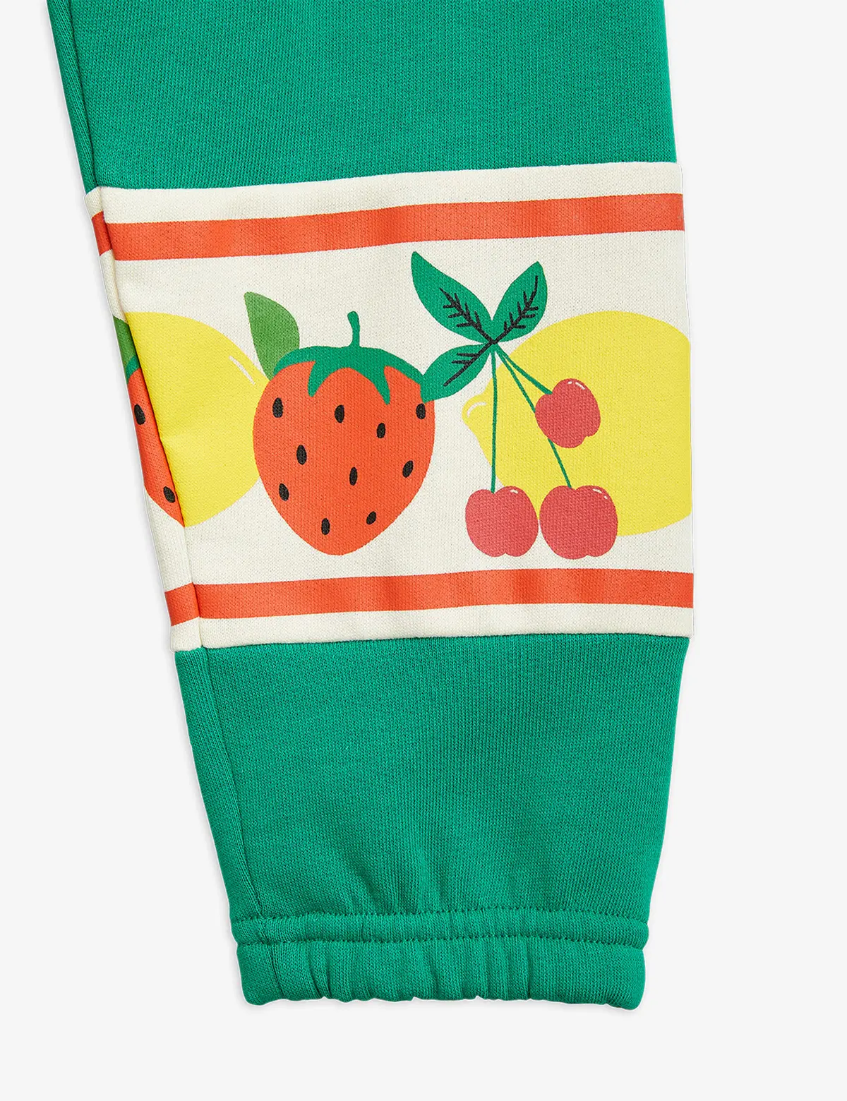 [Free Shipping] 23AW MAIN Mini Rodini Fruit Panel Sweatpants (Green)