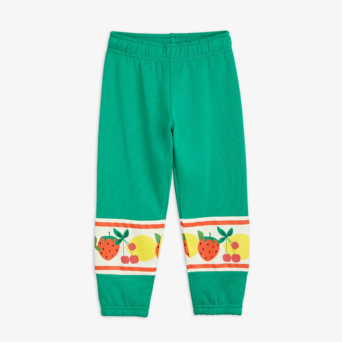 [Free Shipping] 23AW MAIN Mini Rodini Fruit Panel Sweatpants (Green)