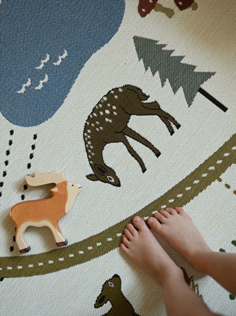 NATIO LITTLE FOREST Indoor/Outdoor Play Mat