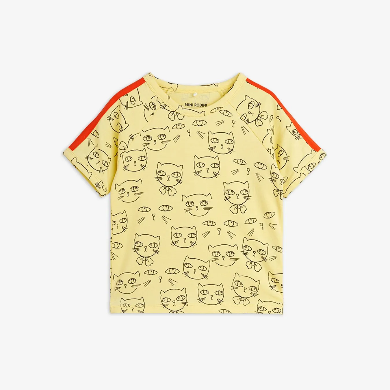 24SS Mini Rodini Cathlethes Short Sleeve T-Shirt (Yellow)