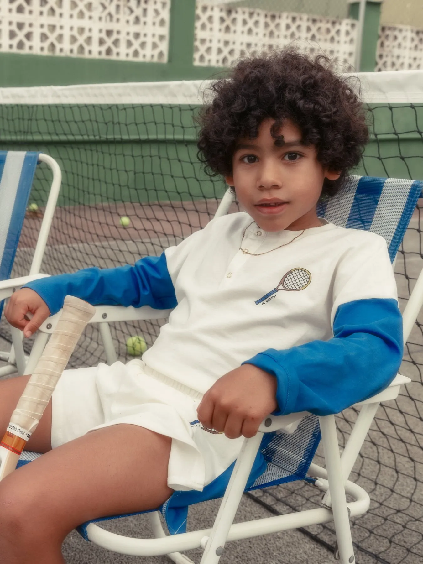 24SS Mini Rodini Tennis Shorts (White)