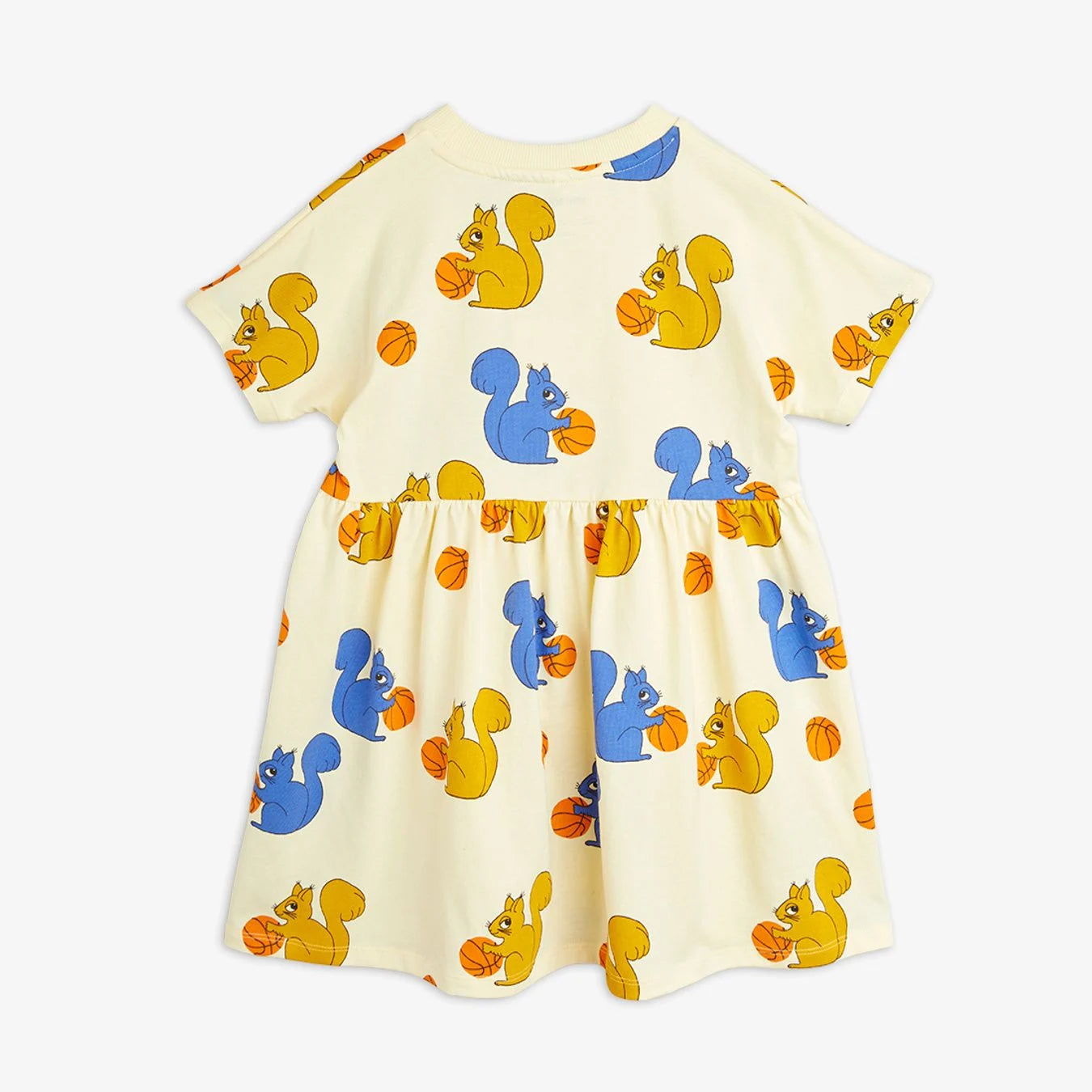 24SS Mini Rodini SQUIRRELS Short Sleeve One Piece (Yellow)