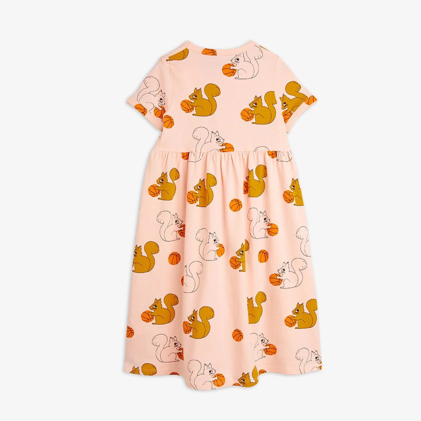 24SS Mini Rodini SQUIRRELS Short Sleeve One Piece (Pink)