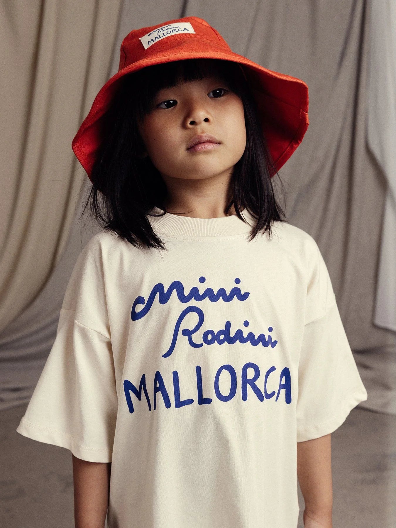 24AW PRE Mini Rodini Mallorca Lettering T-Shirt (Off White)