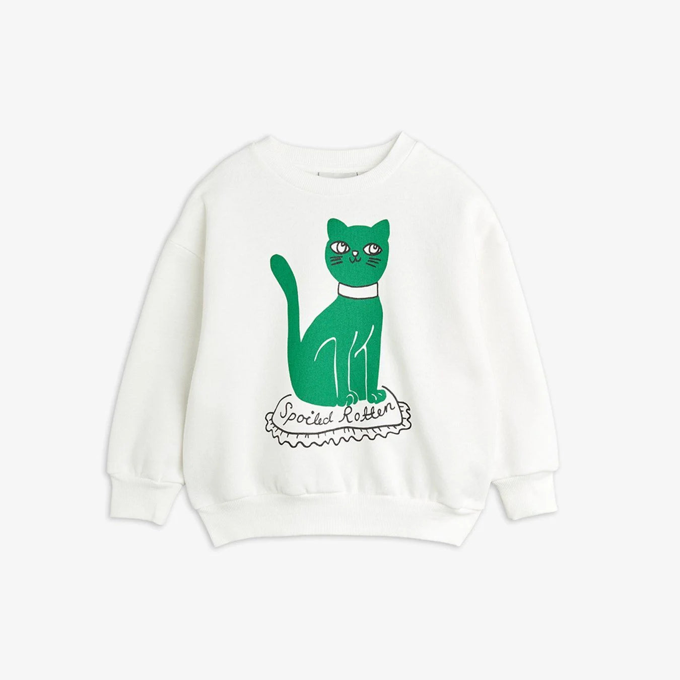 24AW MAIN Mini Rodini Cat Sweatshirt (White)