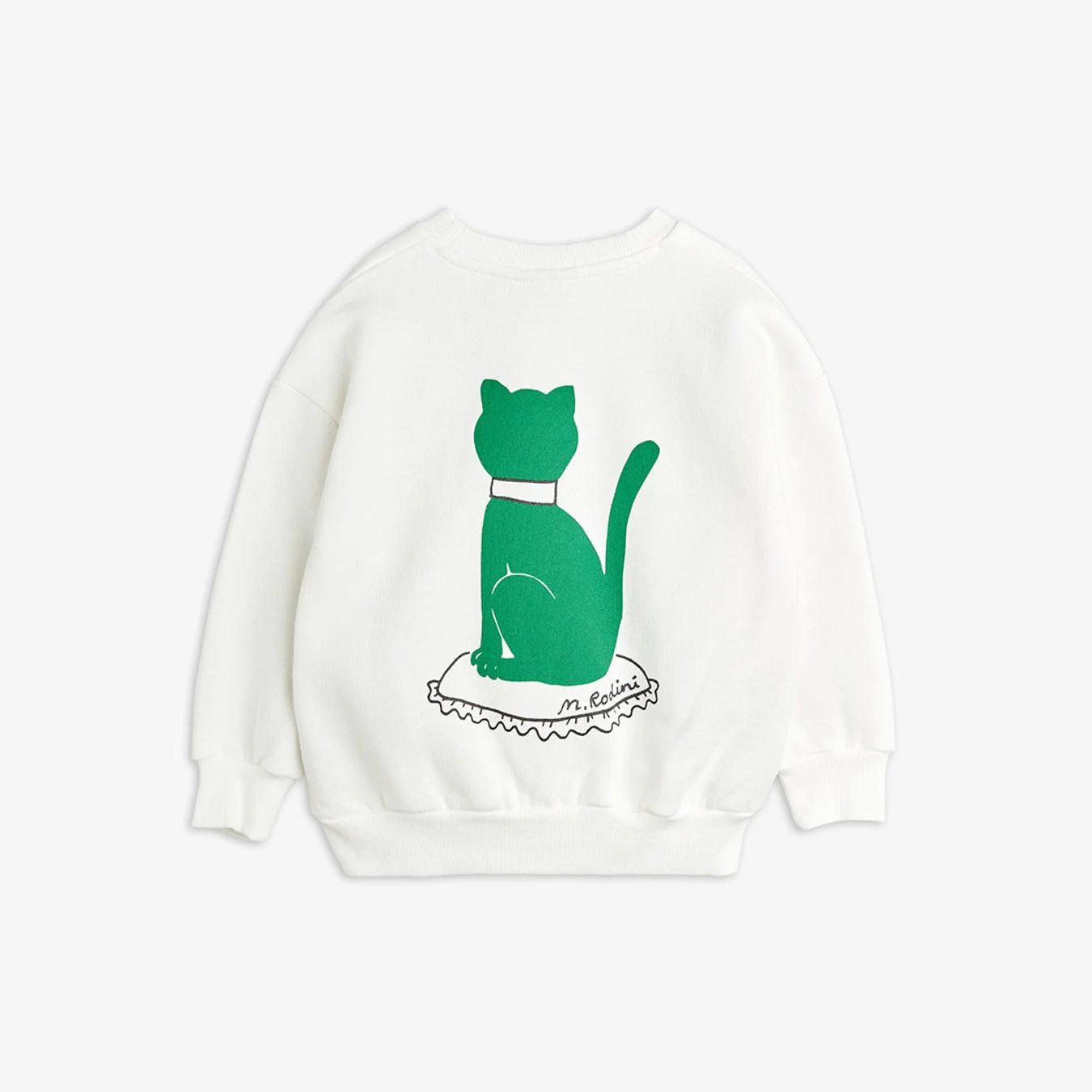 24AW MAIN Mini Rodini Cat Sweatshirt (White)