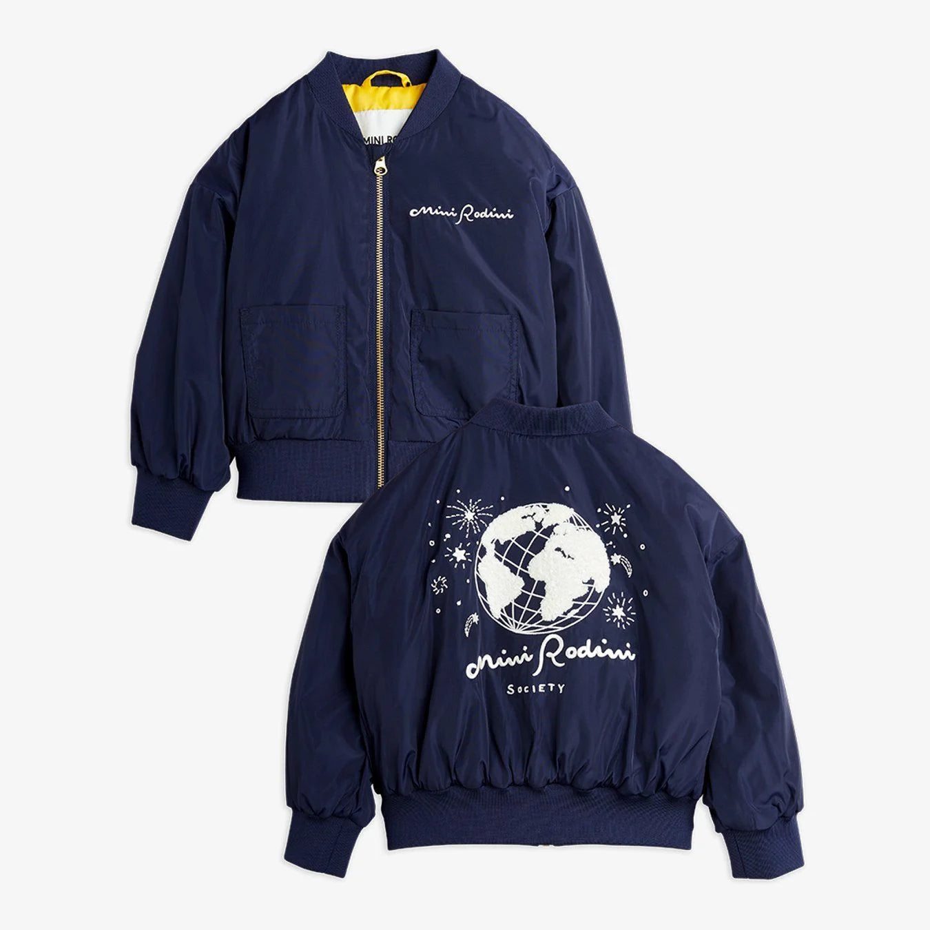 24AW MAIN MINI RODINI SOCIETY BASEBALL JACKET (BLUE)