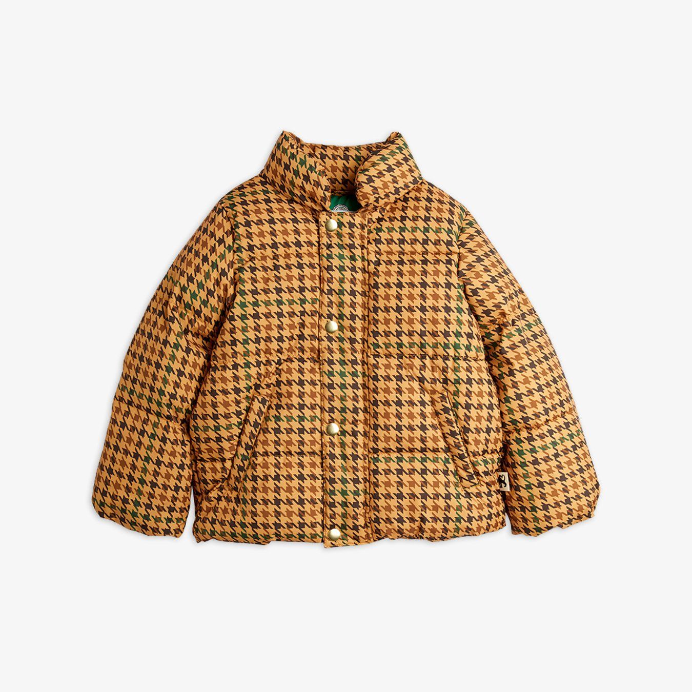 24AW MAIN MINI RODIN HOUNDSTOOTH CITY PUFFER PADDER (BEIGE)