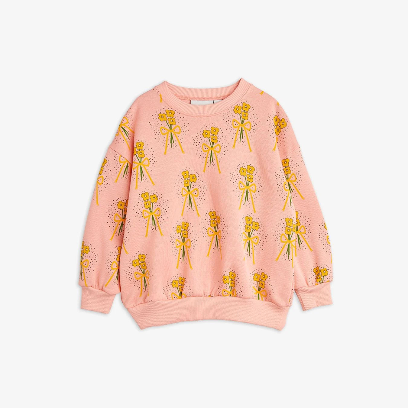 24AW MAIN Mini Rodini Flower Sweatshirt (Pink)