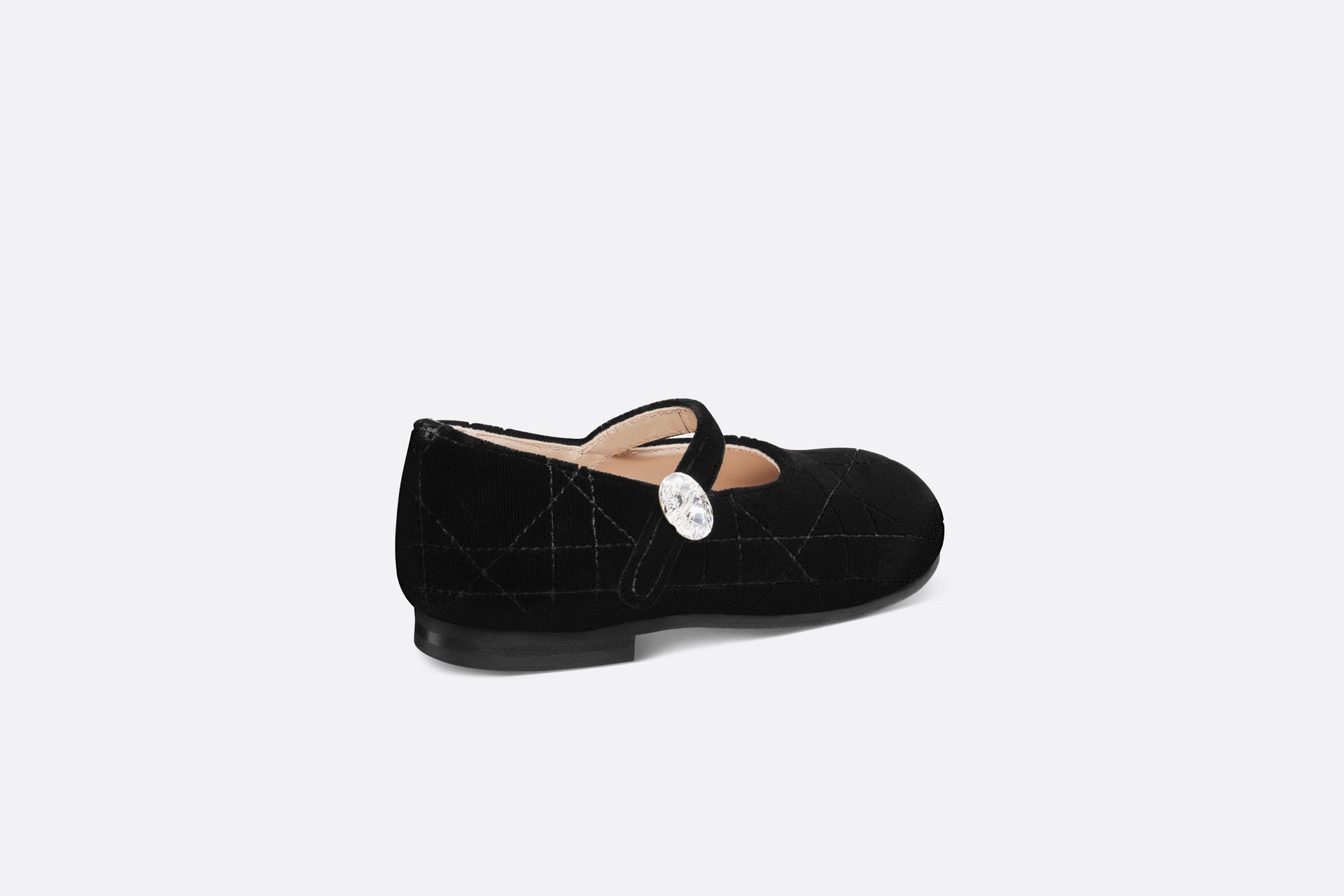 Dior Kids 24SS Cannage Ballerina Shoes (Black)