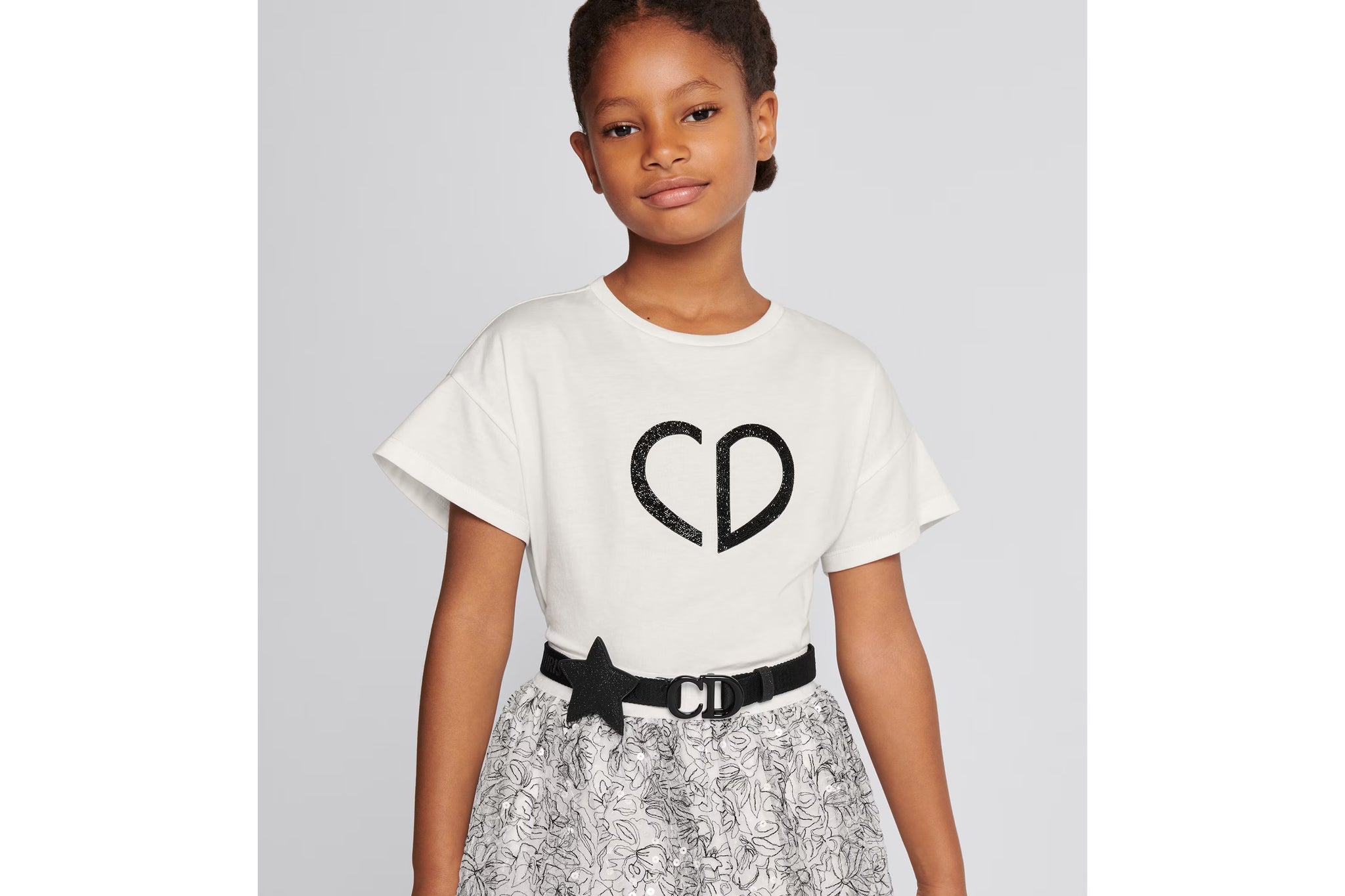 Dior Kids CD Short Sleeve T-Shirt (Ivory)