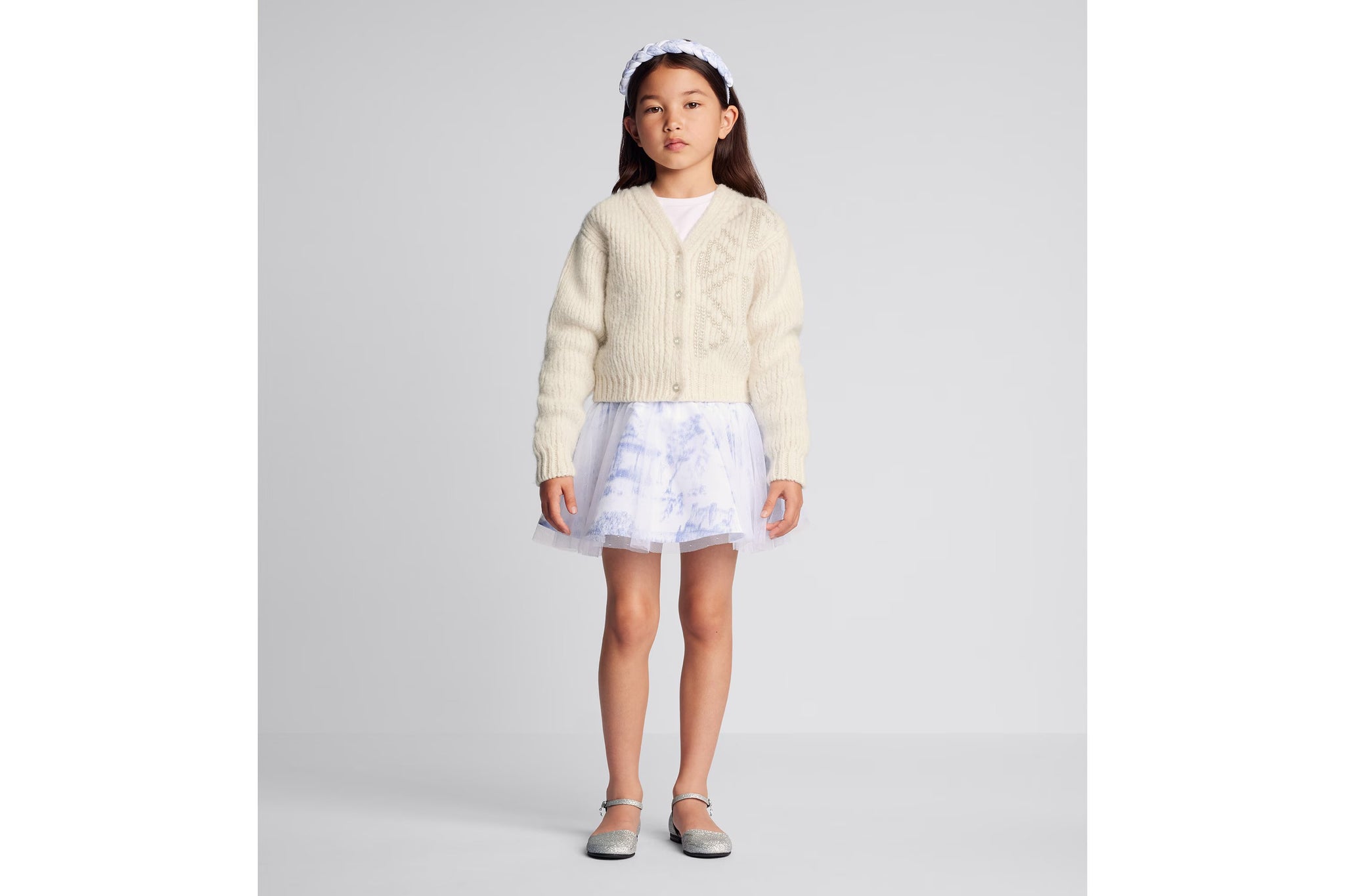 Dior Kids Toile De Jouy Paris Tutu Skirt (Blue)