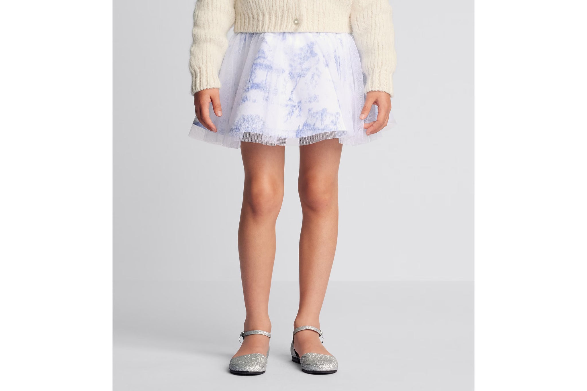 Dior Kids Toile De Jouy Paris Tutu Skirt (Blue)