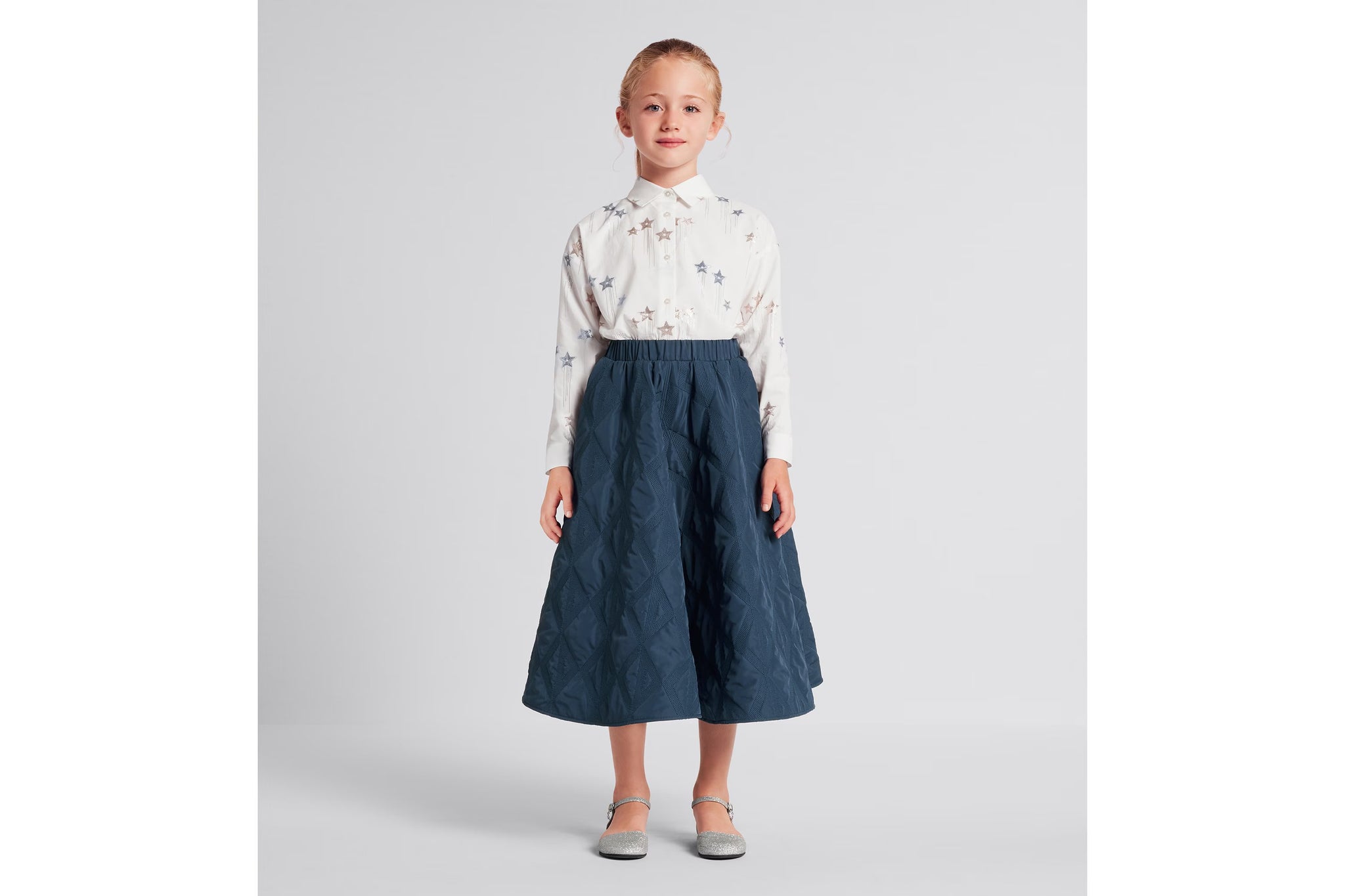 Dior Kids CD Diamond Skirt (Blue Marine)