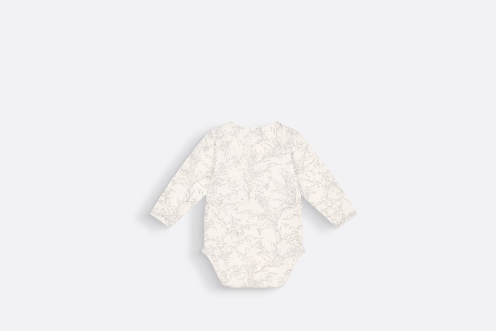 Dior Baby 24SS Muguet Print Interlock Long Sleeve Bodysuit 3-piece Gift Set