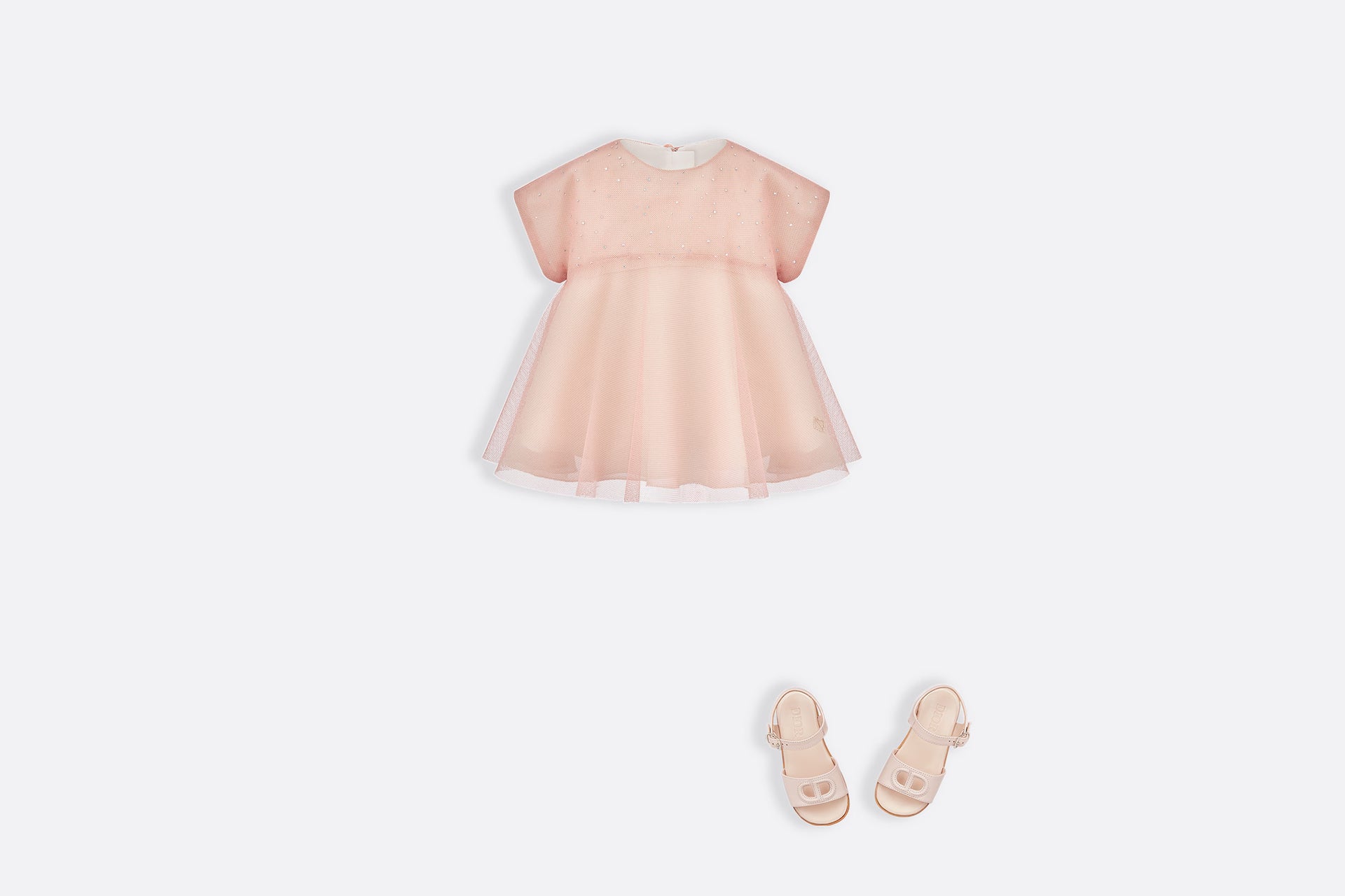 Dior Baby 24SS Twill Dress (Pale Pink)