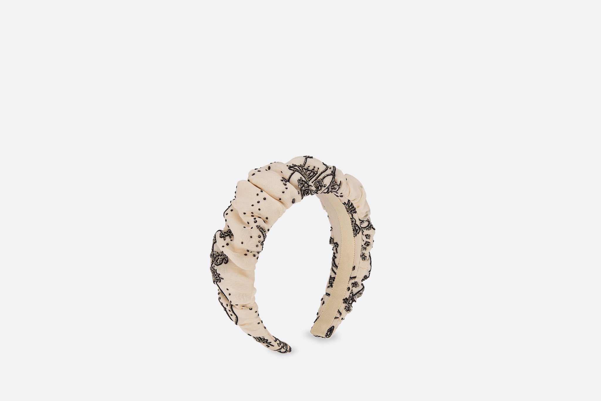 Dior Kids Constellation Muslin Silk Hairband (Beige)