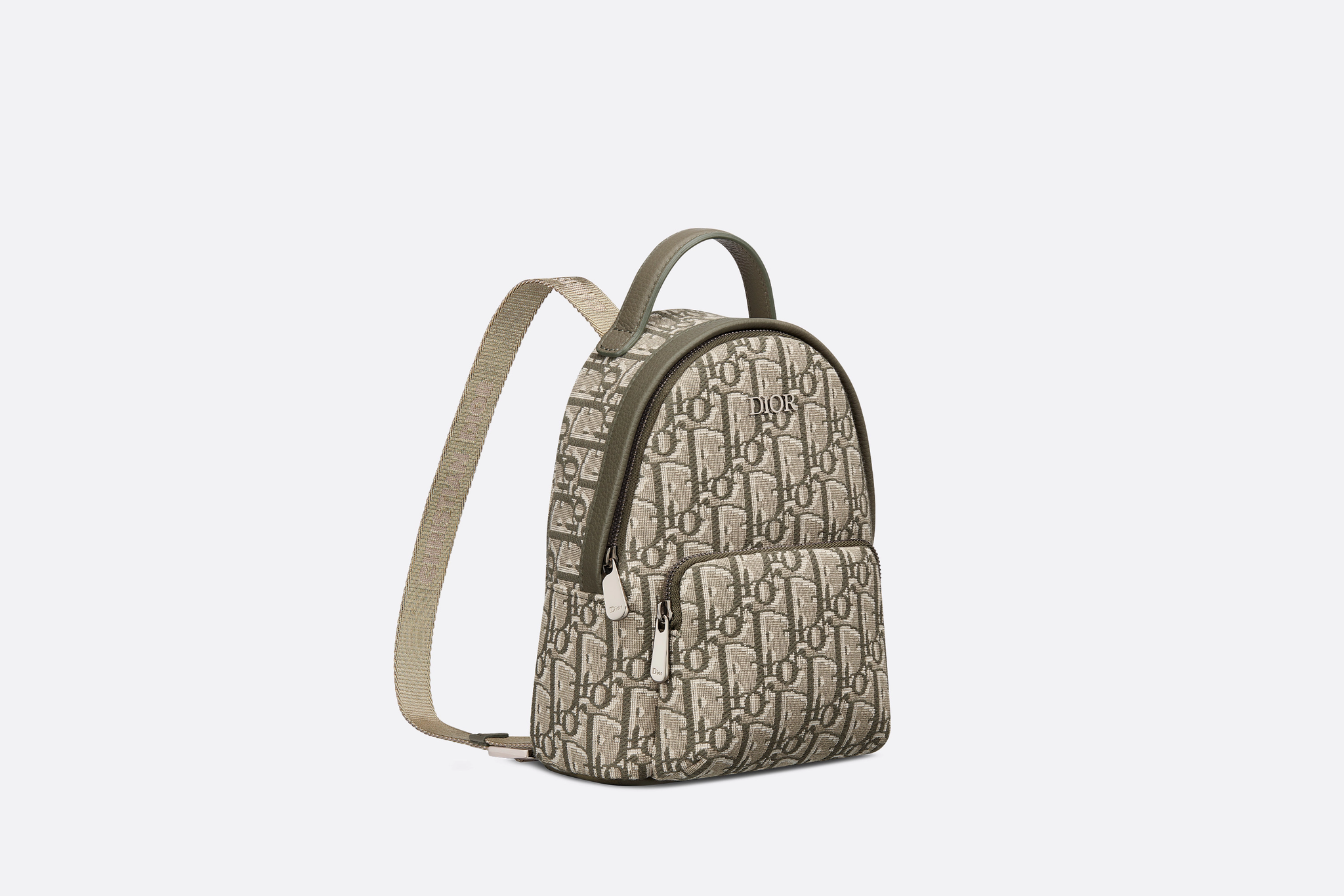 Dior Kids 24SS Oblique Jacquard Rider Mini Backpack (Khaki)