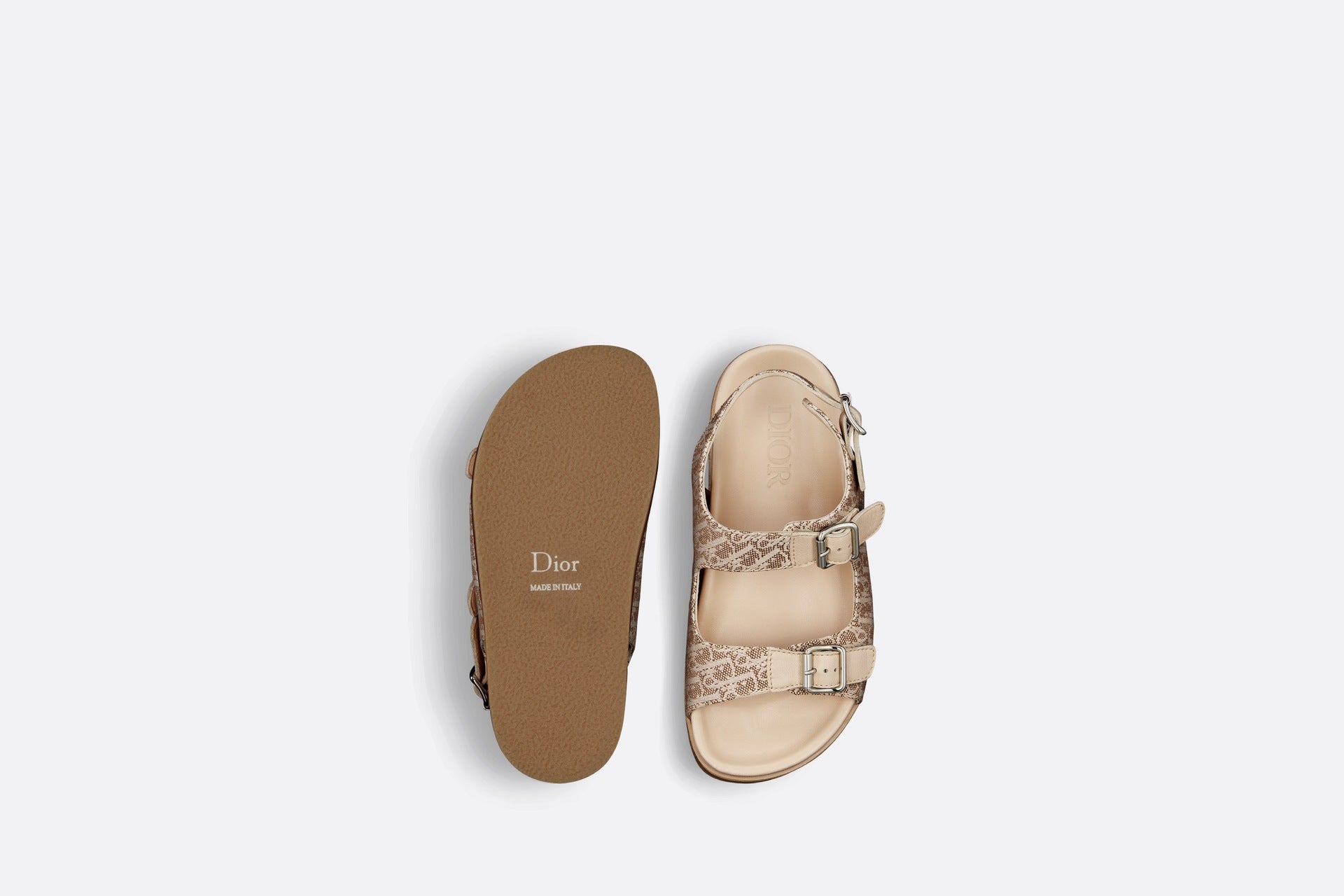 Dior Kids Oblique Sandals (Beige)