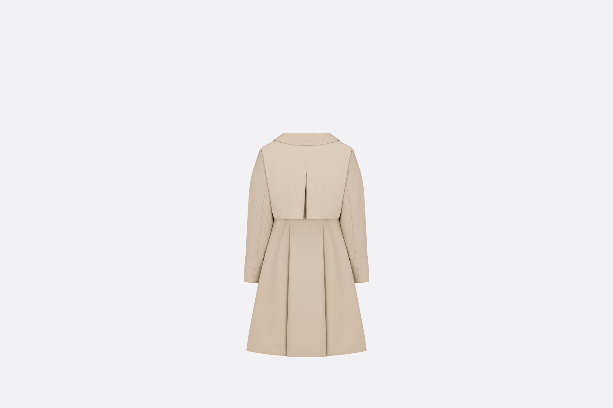 Dior Kids Gabardine Cotton Trench Coat (Beige)