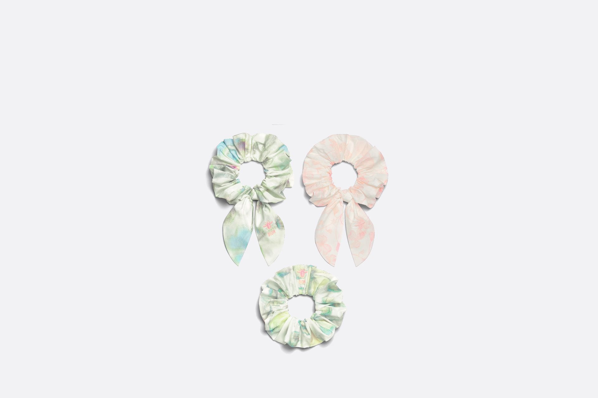 Dior Kids Flower Hair Scrunchie Set