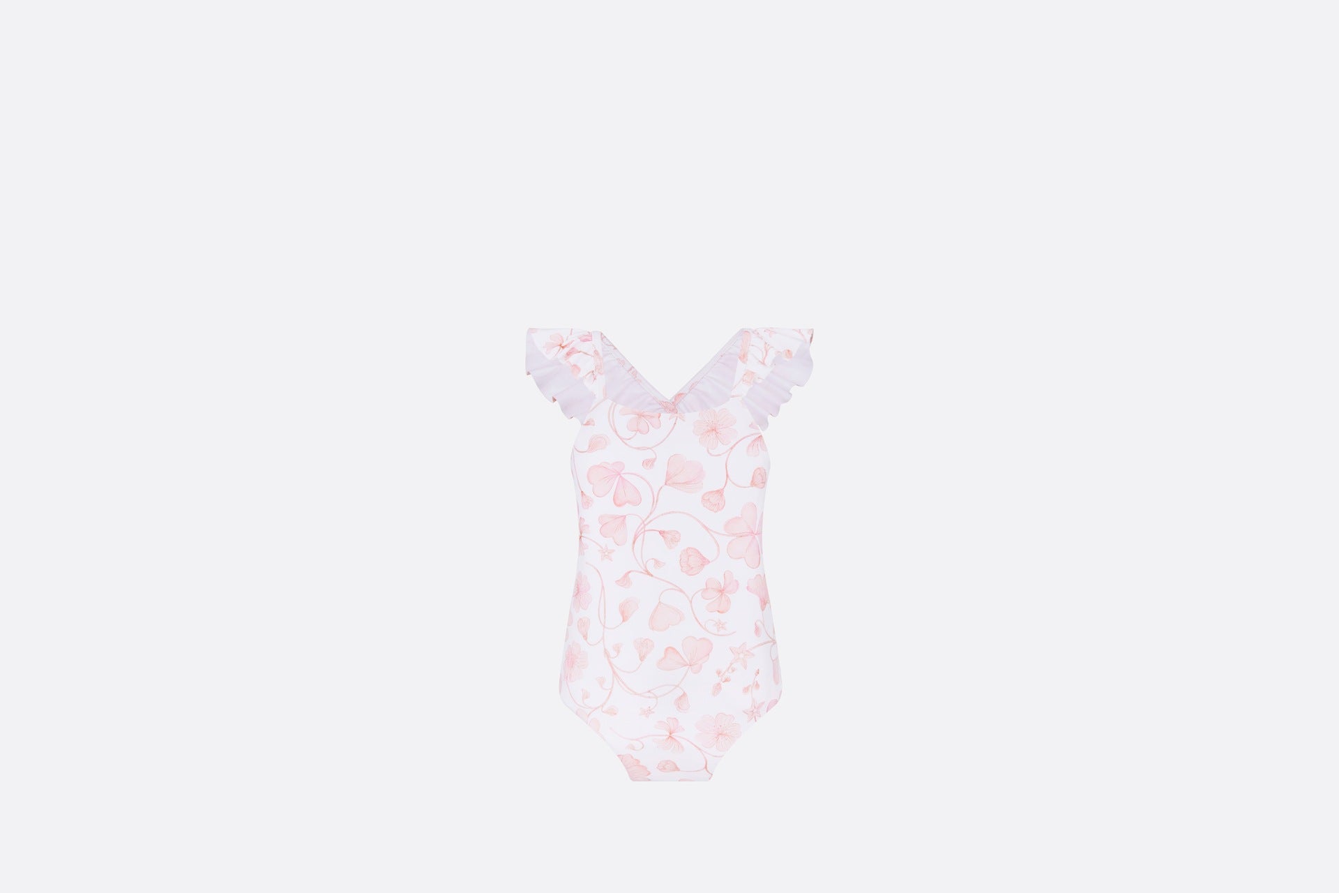 Dior Baby Floral Season Swimsuit Set (Pink)