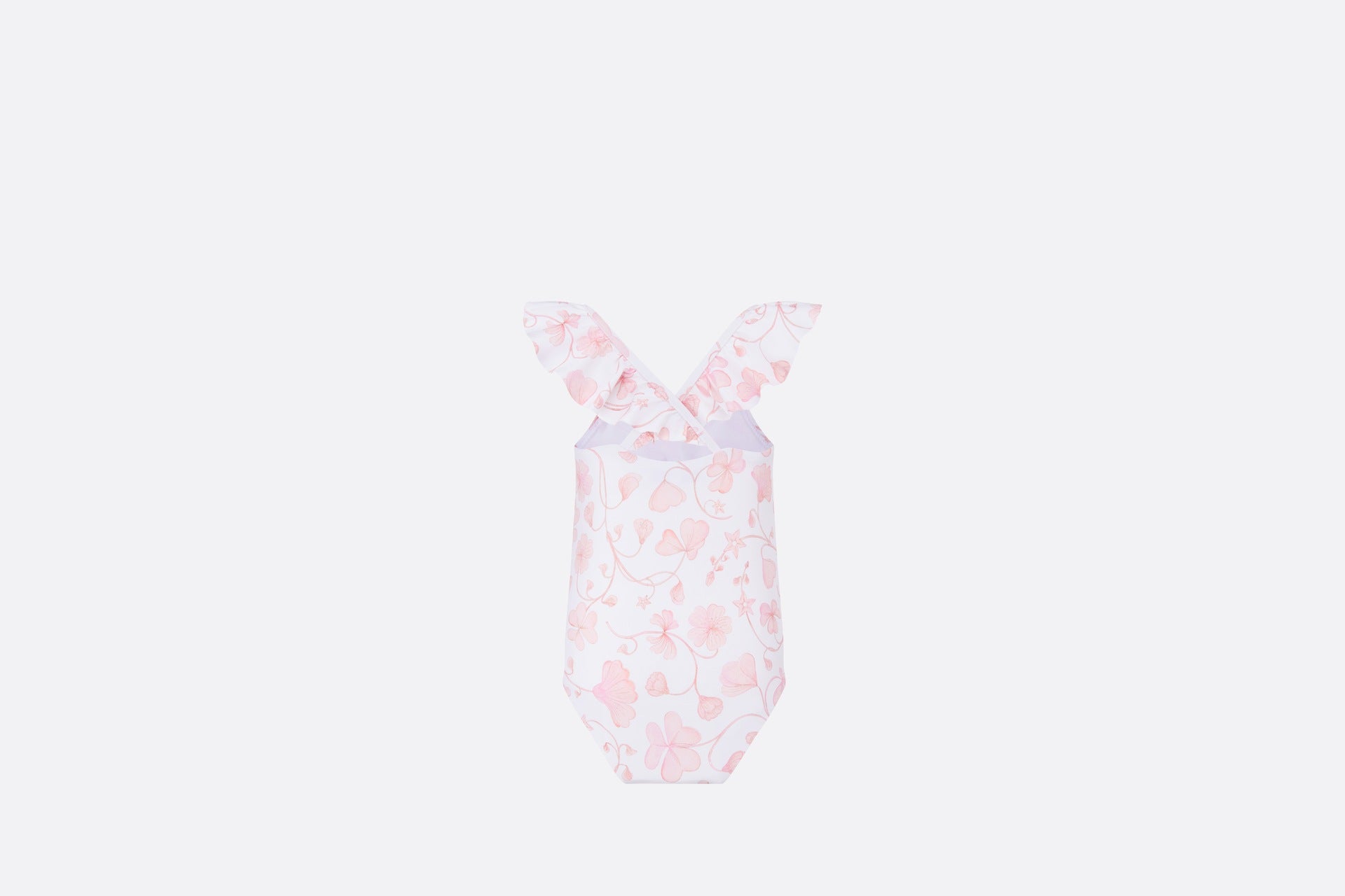 Dior Baby Floral Season Swimsuit Set (Pink)