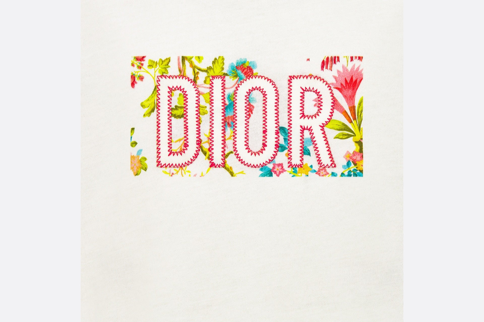 Dior Kids Riviera Logo Short Sleeve T-Shirt (Ivory)