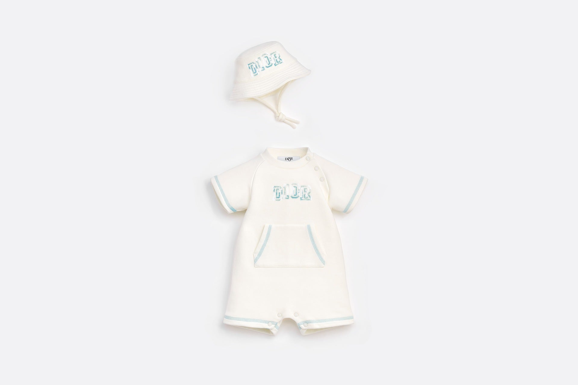 Dior Baby Logo Bucket Hat (Ivory)