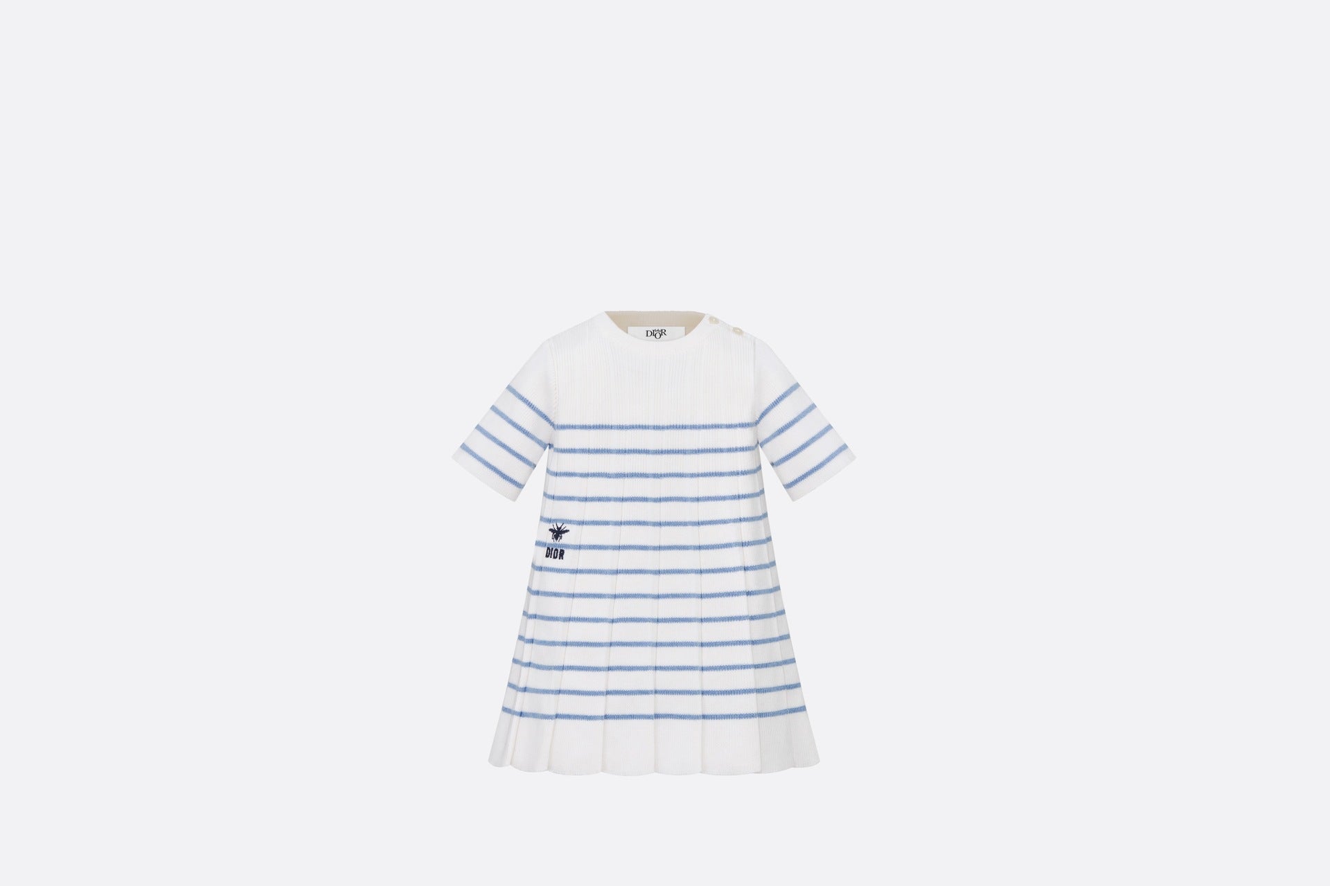 Dior Baby Stripe Flare Dress (Ivory)