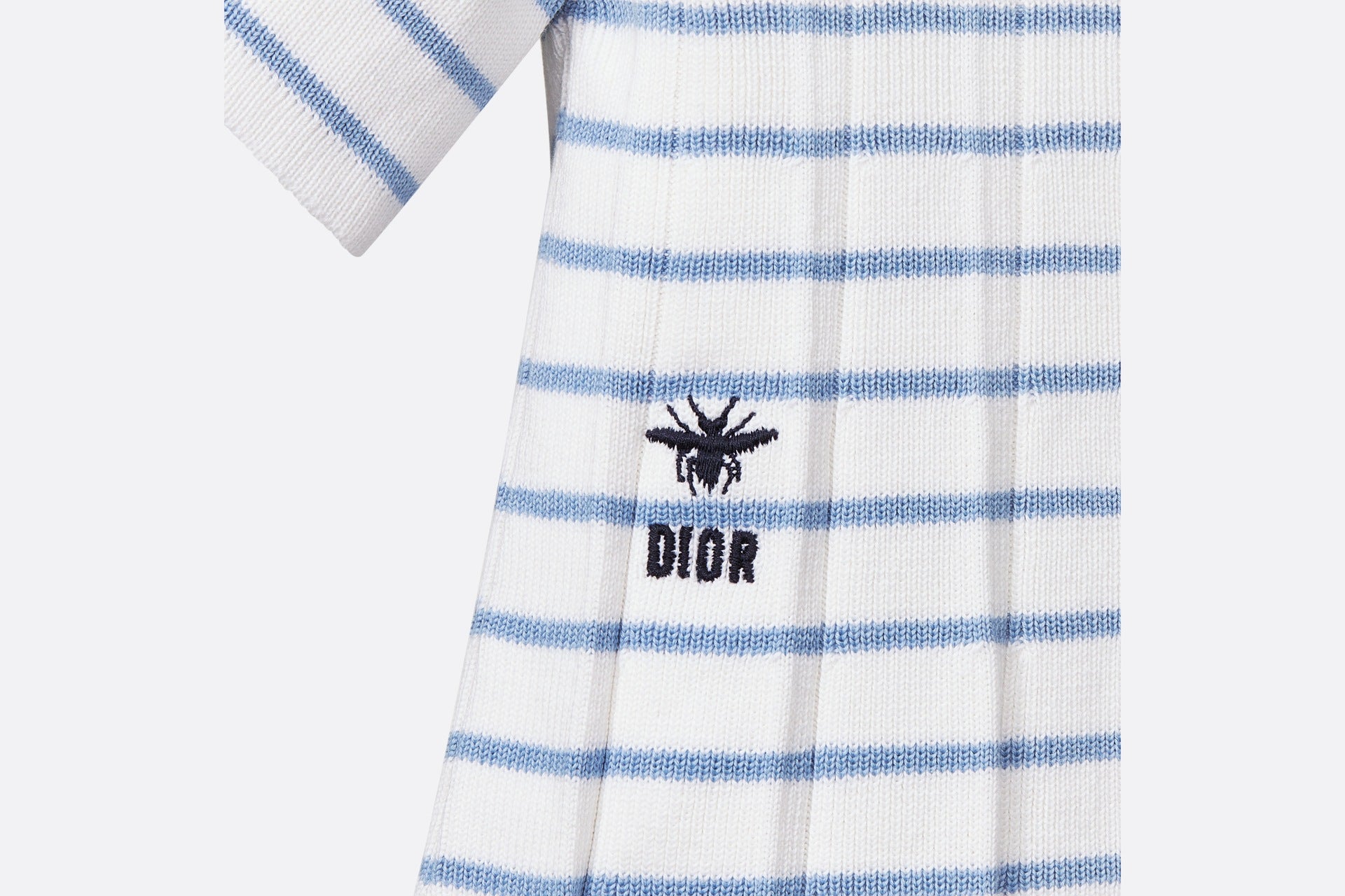 Dior Baby Stripe Flare Dress (Ivory)