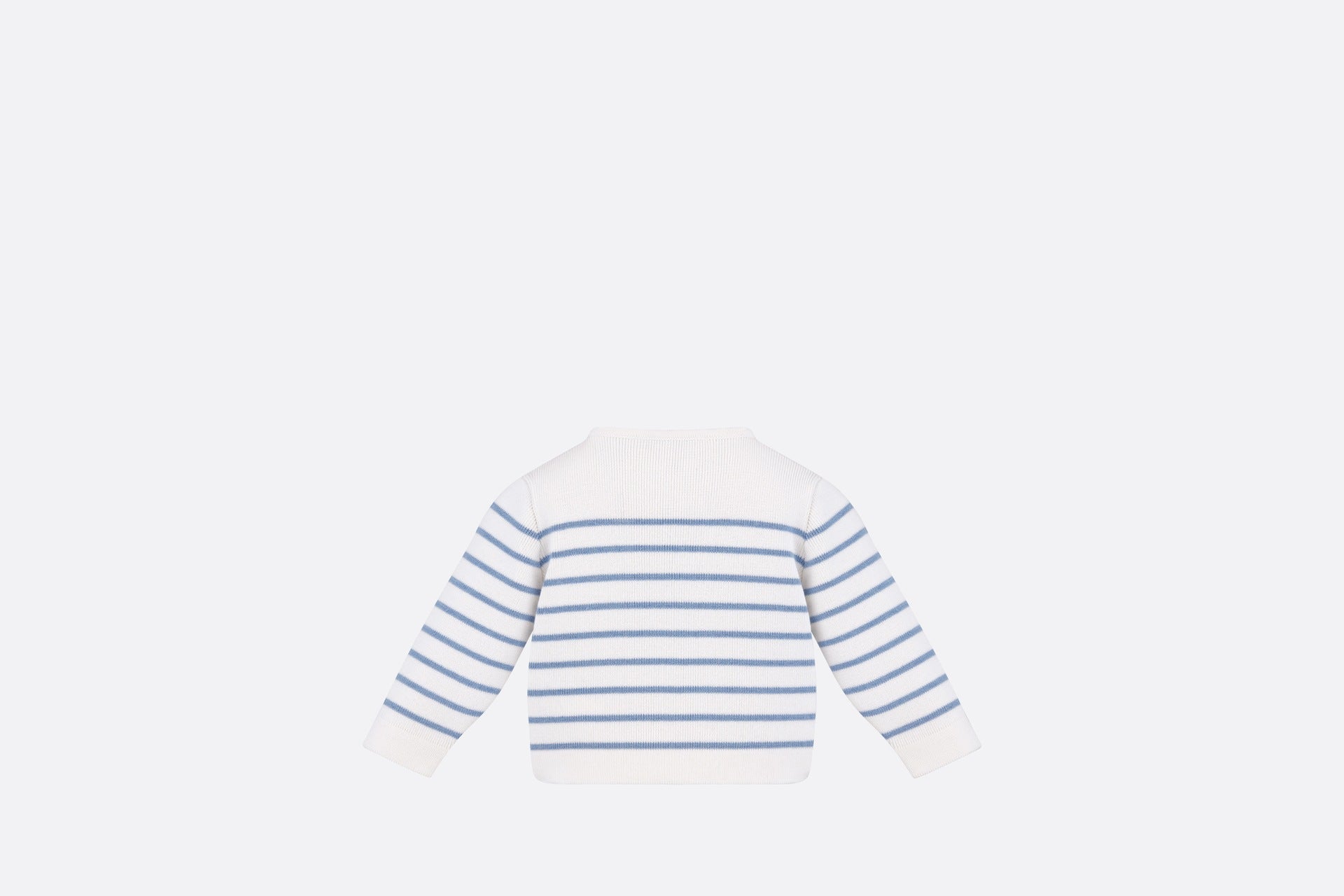 Dior Baby Stripe Cotton Cardigan (Ivory)