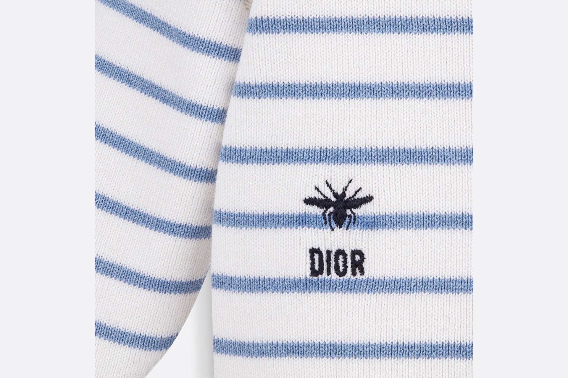 Dior Baby Stripe Cotton Cardigan (Ivory)