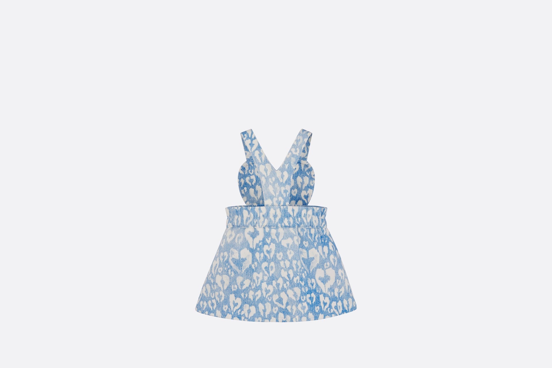 Dior Baby Heart Leopard Overall Dress (Blue)