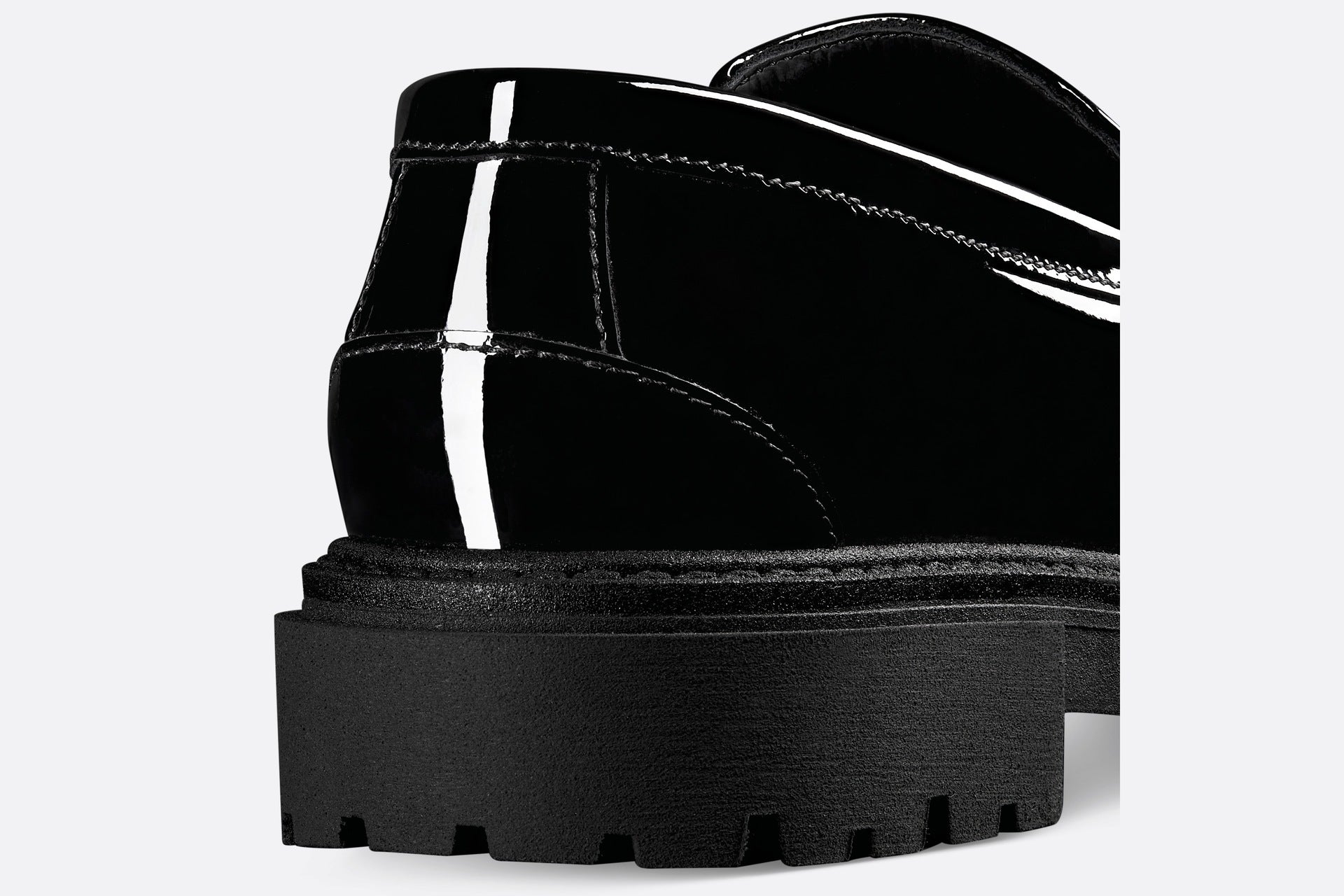 Dior Kids Vernis Moccasin Loafers (Black)