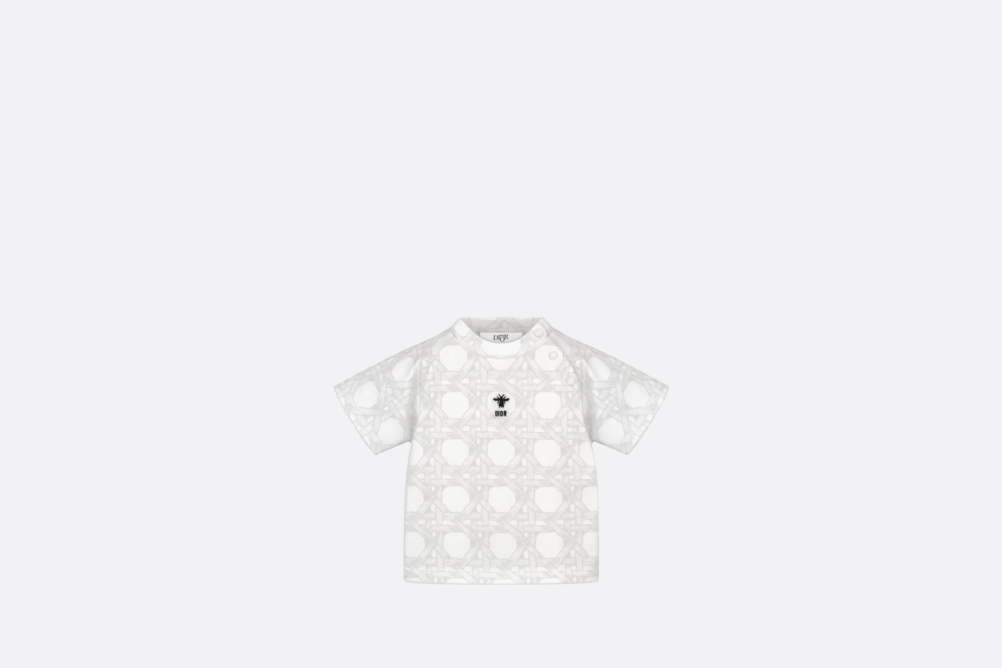 Dior Baby Cannage Short Sleeve T-Shirt (Grey)