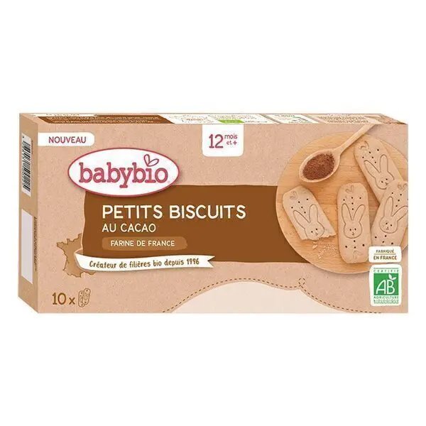 Babybio France Organic Petit Biscuits 160g (Cocoa)