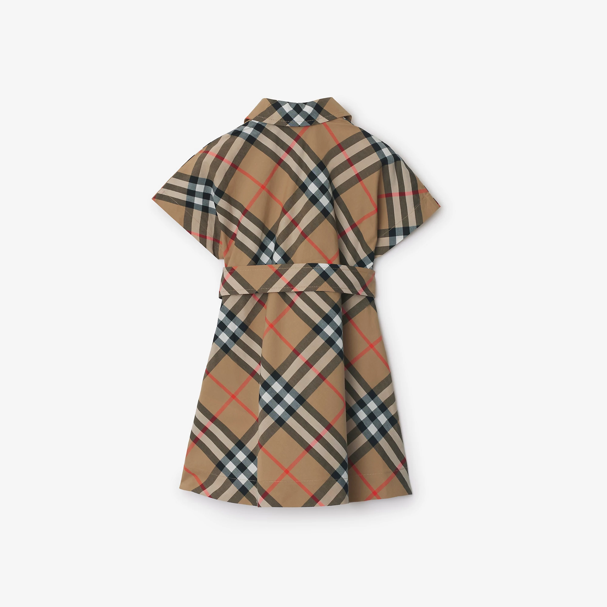 Burberry Baby Check Cotton Dress (Sand)