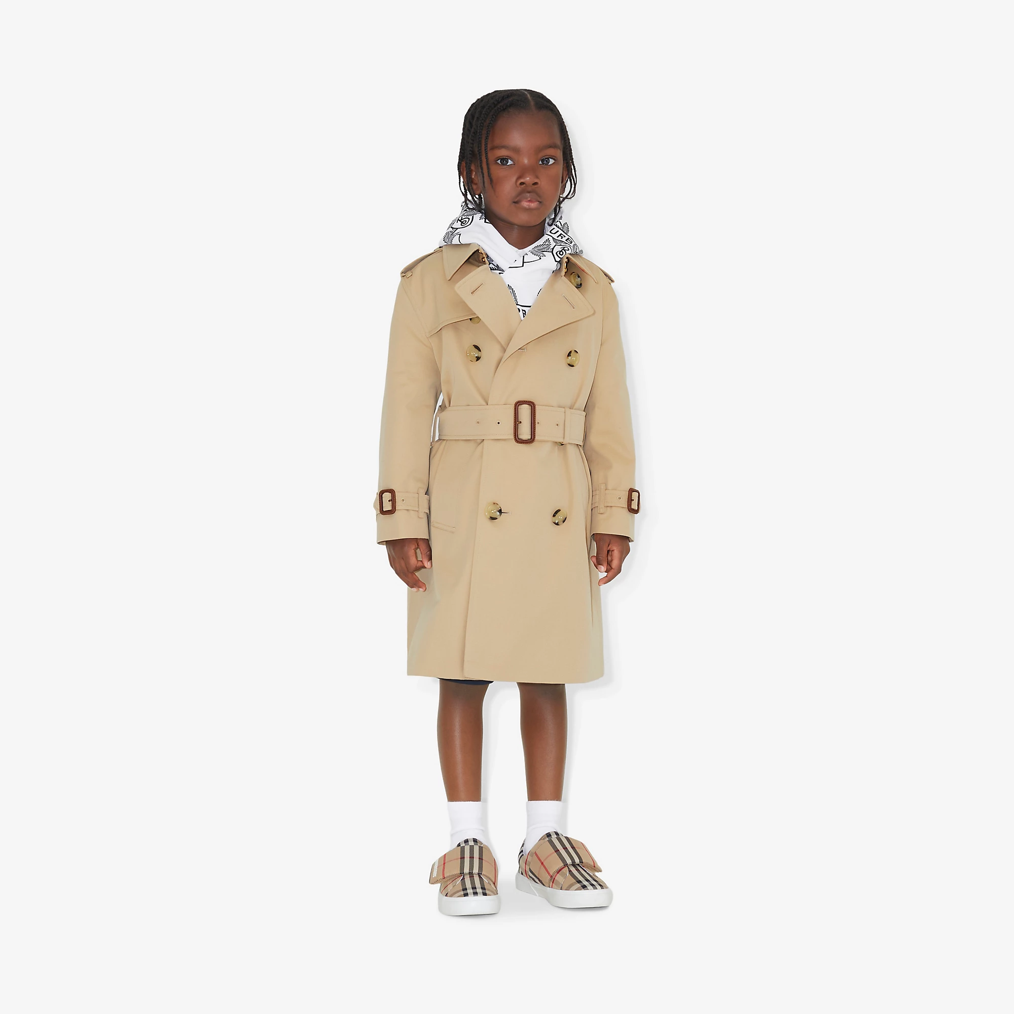 Burberry 24SS Gabardine Trench Coat (Honey)