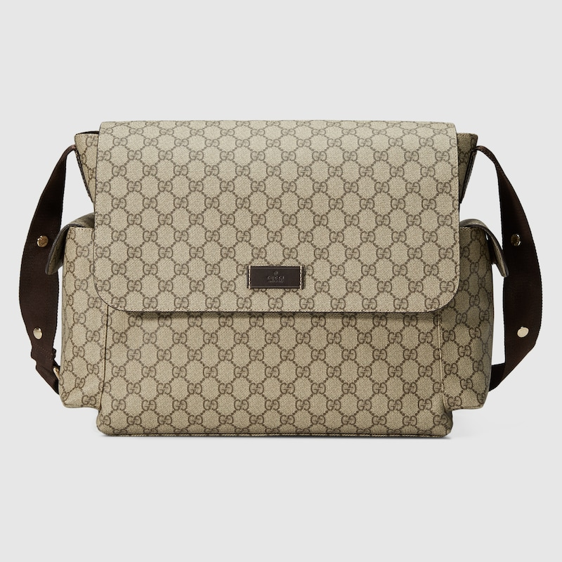 Gucci Supreme GG Diaper Bag (Beige)