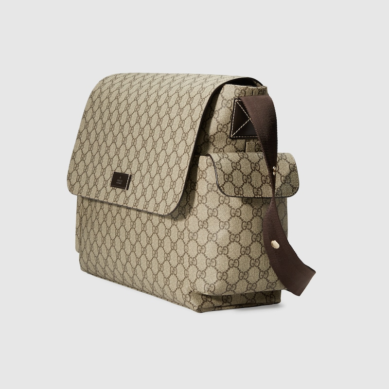 Gucci Supreme GG Diaper Bag (Beige)